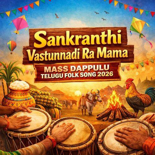 Sankranthi Vastunnadi Ra Mama Mass Dappulu Telugu Folk Song 2026 Tiyyani Swaralu MP3 Download